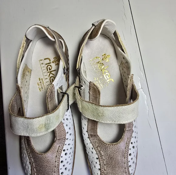 RIEKER Women's Celia Stone Beige Antistress Shoes Excellent condition Size 37 - Picture 9 of 12